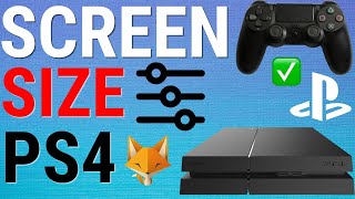 How To Adjust Screen Size on PS4 [upl. by Illak]