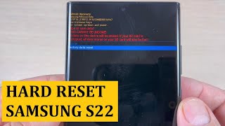 How to HARD RESET Samsung S22  S22  S22 Ultra [upl. by Haakon36]