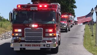 Apparatus Leaving Lebanon County Firefighters Parade 2018 [upl. by Rella554]