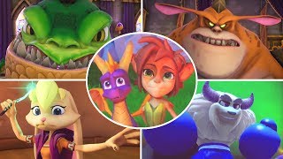 Spyro 3  All Bosses Reignited Trilogy [upl. by Marline]