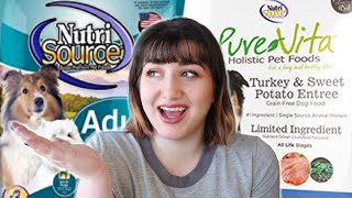 Pet Nutritionist Reviews Nutrisource and Purevita Dog Food [upl. by Zenger]