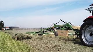 Krone Swadro TS 740 Twin Side Rotary Rake  Farmers Equipment Company [upl. by Cyn]