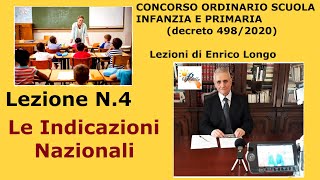 Le Indicazioni Nazionali  LEZIONE N4 [upl. by Schnapp]