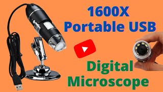 Reviewing of Microscope 1600X Microscope Digital Magnifier with USB InterfaceUPDATED 2021 [upl. by Akirdnuhs]