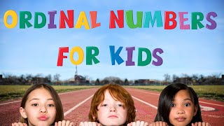 Ordinal numbers for kids  ESL Kids  4k [upl. by Suhpoelc]