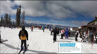 Keystone 2021  The nice beginner ski trails Colorado Feb 14 [upl. by Ingunna545]