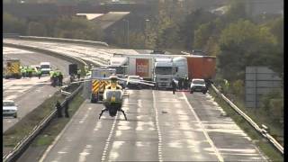 At least seven dead in horrific M5 motorway smash [upl. by Anomahs]