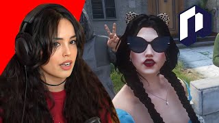 Valkyrae Reacts to NoPixel GTA RP Clips [upl. by Annissa]