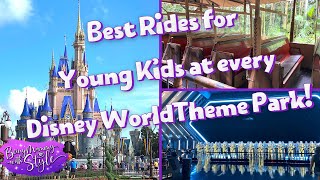 Top 4 RIDES for Young Kids in Every Disney World Theme Park amp Tips HOW to Ride Them [upl. by Ecneret]