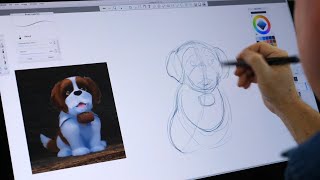 COCOA WITH JOE  ELFLUENCER  How to Draw an Elf Pets Saint Bernard [upl. by Aitekram]