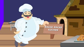 Backe backe Kuchen  Kinderlieder deutsch  German kids song [upl. by Nrobyalc396]