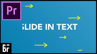 Slide Text Animation  Premiere Pro Tutorial [upl. by Nahtnanhoj]