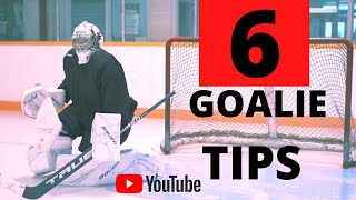 NHL GOALIE COACH 6 TIPS FOR BETTER GOALTENDING [upl. by Urbanus]