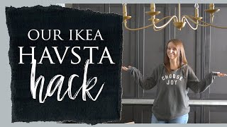 Our Ikea Havsta Cabinet Hack [upl. by Modesty129]