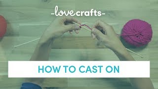 How To Knit  Casting On [upl. by Magdalene600]