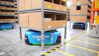 Robots do the work inside Cainiao Smart Logistics [upl. by Kramal]