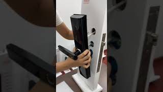 D8 smart door lock installation video [upl. by Yelhak]