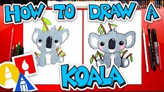 How To Draw A Cartoon Koala [upl. by Minardi]