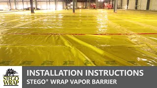 STEGO® WRAP  How to Install an UnderSlab Vapor Barrier [upl. by Bedwell]