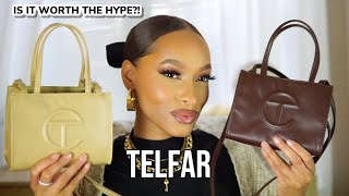 TELFAR SMALL SHOPPING BAG REVIEW  WHATS IN MY BAG [upl. by Natascha]