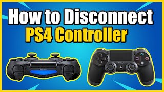 How to DISCONNECT PS4 Controller From Playstation 4 Unpair Controller FAST [upl. by Lamoureux]