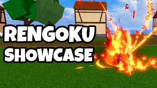 Rengoku Showcase Blox Fruits [upl. by Aziar]