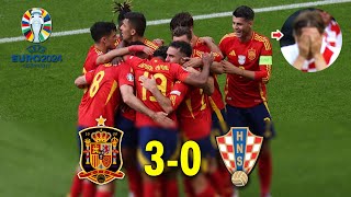 ESPAÑA Destrozo a CROACIA 30 EUROCOPA 2024 [upl. by Augustina]