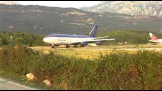 Extremely low start of IL86 Kras Air in Tivat [upl. by Amaerd]