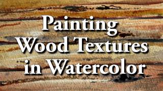 Painting Wood Texture in Watercolor [upl. by Ainslie160]