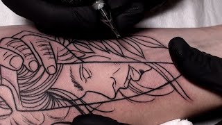 Sharp  Tattoo time lapse [upl. by Hoopes160]