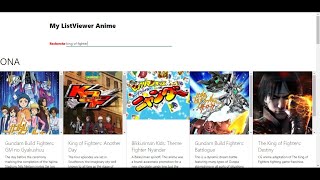 Anime API AnimeListViewer [upl. by Solita]