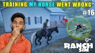 Training My Horse Went Wrong  Ranch Simulator 16 [upl. by Byran]