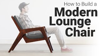 How to Build a Lounge Chair  Woodworking Plans Available [upl. by Fitzpatrick]