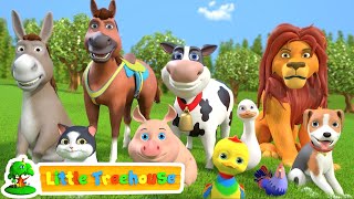 Animal Sound Song  Kindergarten Videos for Children  Cartoons Videos by Little treehouse [upl. by Ecilegna99]