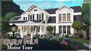 NEW ROLEPLAY FAMILY HOUSE TOUR VOICEOVER  LAYOUTS  Roblox Bloxburg  The Revello’s [upl. by Nairdna686]