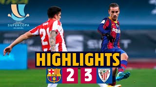 HIGHLIGHTS  Barça 23 Athletic Club  Spanish Super Cup Final [upl. by Rednazxela]