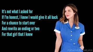 Katharine McPhee  She Used To Be Mine From Waitress The Musical Lyrics [upl. by Oiliruam]