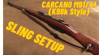 Carcano M9141 Sling Setup K98k Style [upl. by Gabriell897]