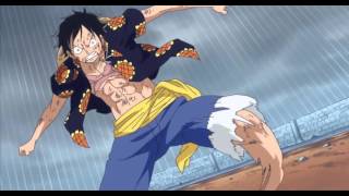 Luffy vs Doflamingo  Choque del Haki del Rey [upl. by Naniac]