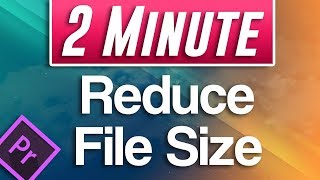 How to Reduce Video File Size in Premiere Pro Compress Video Tutorial [upl. by Agle58]