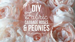 How to Make Realistic DIY Fabric Roses and Peony Flowers  The DIY Mommy [upl. by Ammon540]