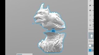 3D Builder  découper un fichier STL avec emboîtements [upl. by Margherita]