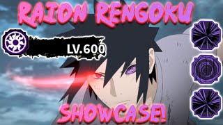 Shindo  MAX LEVEL Raion Rengoku Showcase [upl. by Keefe]