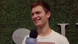 2017 US Open Ansel Elgort Interview [upl. by Initsed]