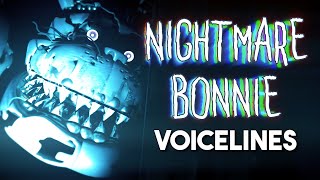 Nightmare Bonnie Voice Lines fanmade voices [upl. by Burnham]