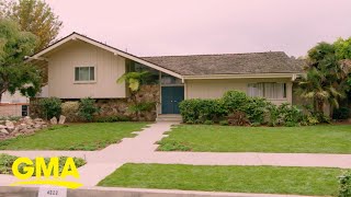 1st look at the newlyrenovated Brady Bunch house l GMA [upl. by Congdon892]