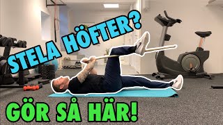 5 Enkla Övningar För Stela Höfter [upl. by Norvall]