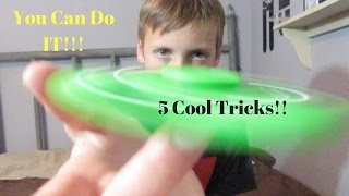 5 Easy Pro Fidget Spinner Tricks [upl. by Alset761]