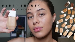 NEW FENTY BEAUTY SKIN TINT  FIRST IMPRESSIONS amp SWATCHING  Jessica Pimentel [upl. by Huntingdon19]