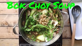 Ginger Garlic Noodle Soup with Bok Choy [upl. by Ayit]